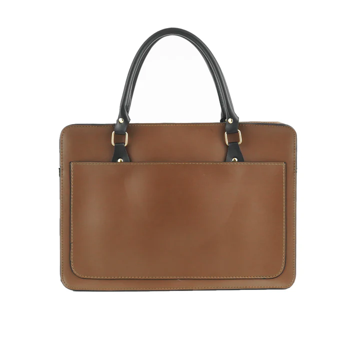 Vellverra – Braune Laptoptasche mit mehreren Taschen