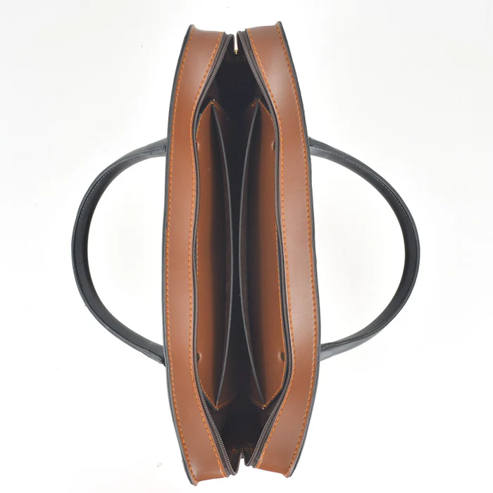 Vellverra – Braune Laptoptasche mit mehreren Taschen